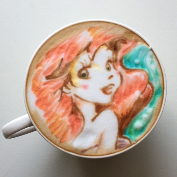 café-latte-spécialiste-du-café-matin-ariel-la-petite-sirene