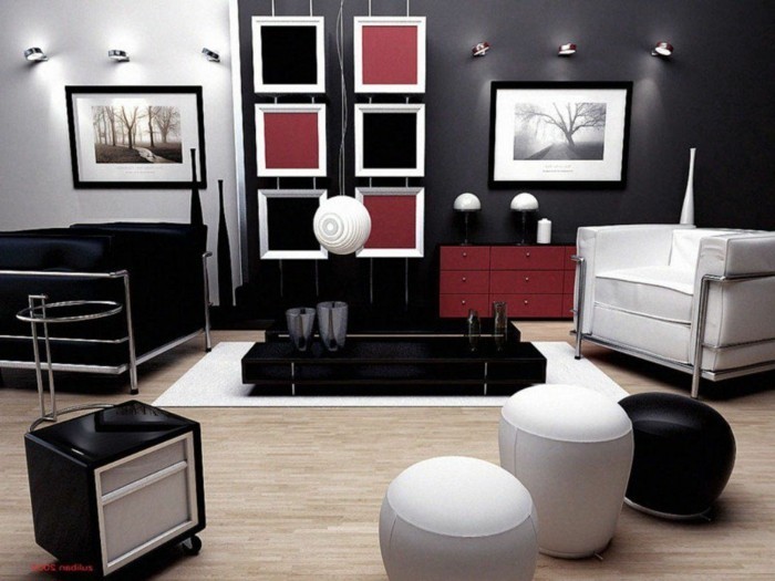 chambre-noire-et-blanche-décoration-chambre-adulte-deco-noir-et-blanc