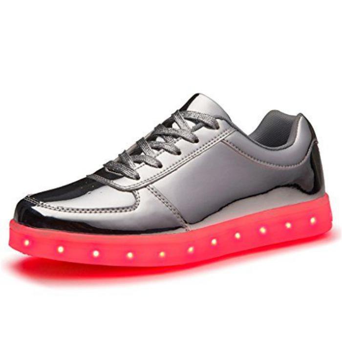 chaussures-lumineuses-chaussure-laquée-grise-avec-lumière-led