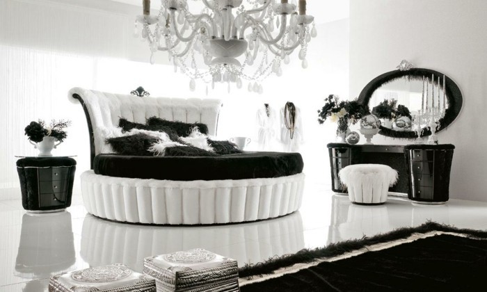 deco-salon-gris-et-blanc-chambre-noire-et-blanche-décoration-chambre-adulte-