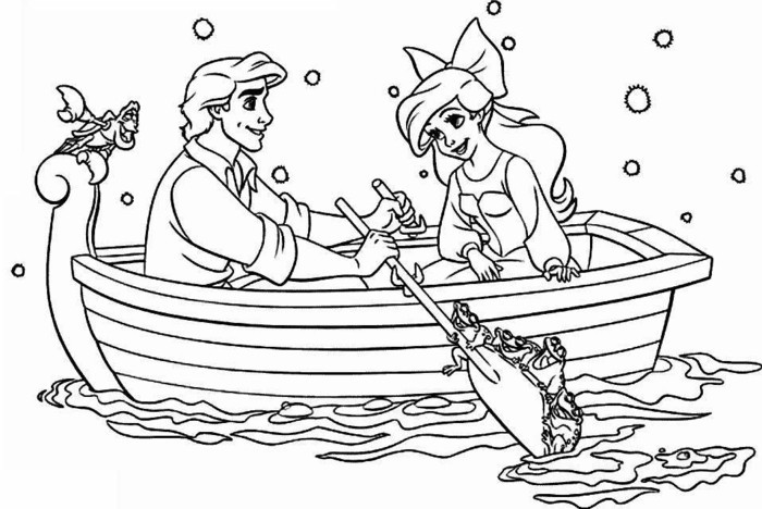 la-petite-sirene-cool-idée-pour-se-distraire-dessin -bateau