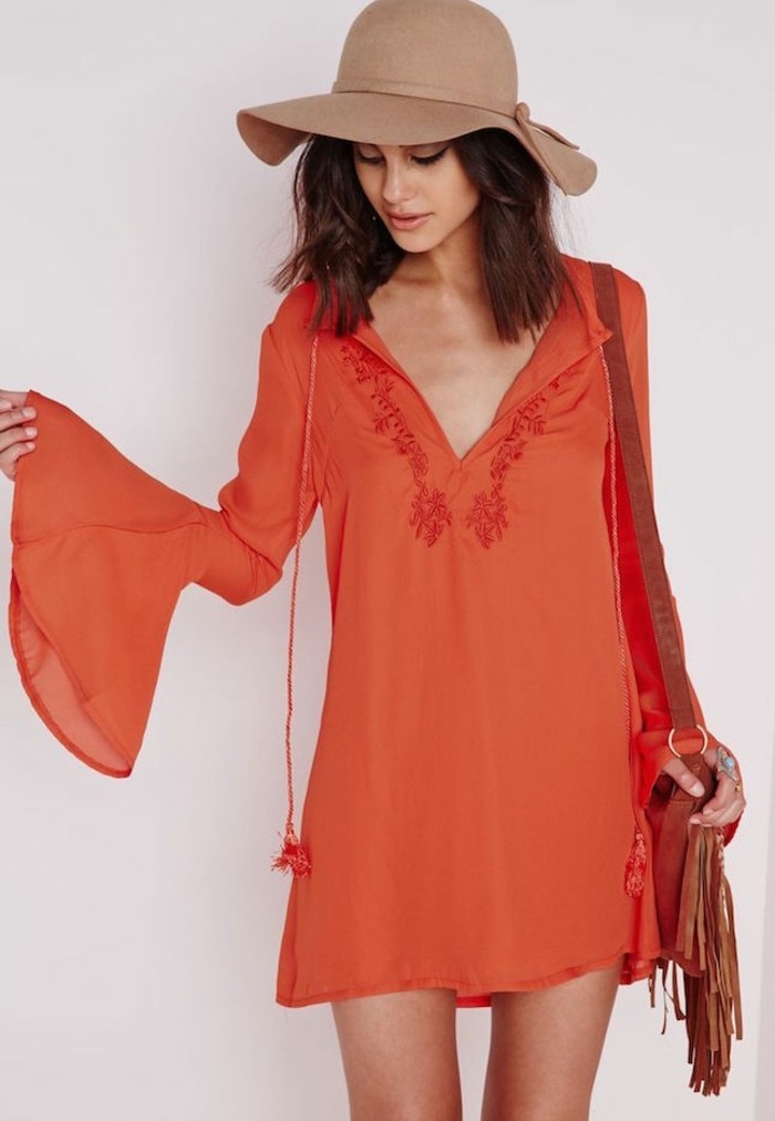 notre-robe-plage-femme-style-bohème-chic-originale-orange