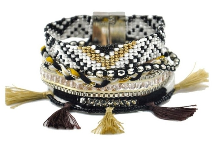 New-Design-Diy-Jewelry-Trendy-Luxury-Tassel-Brazilian-Bracelets-With-Unique-Magnetic-Tube-Bar-Clasp-Charm