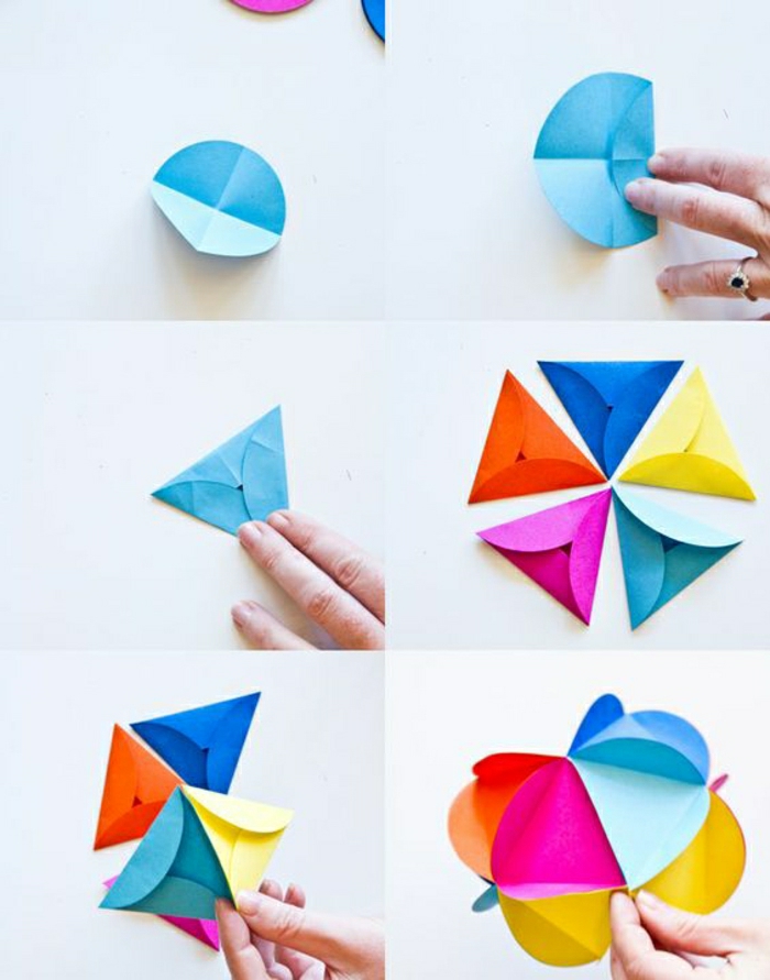 figures-en-papier-coloré-origami-en-papier-coloré-fleur-origami-pliage-en-papier