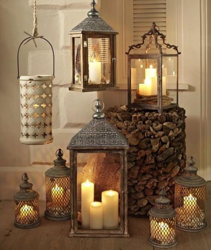 lanterne-bougie-décorer-avec-des-lanternes