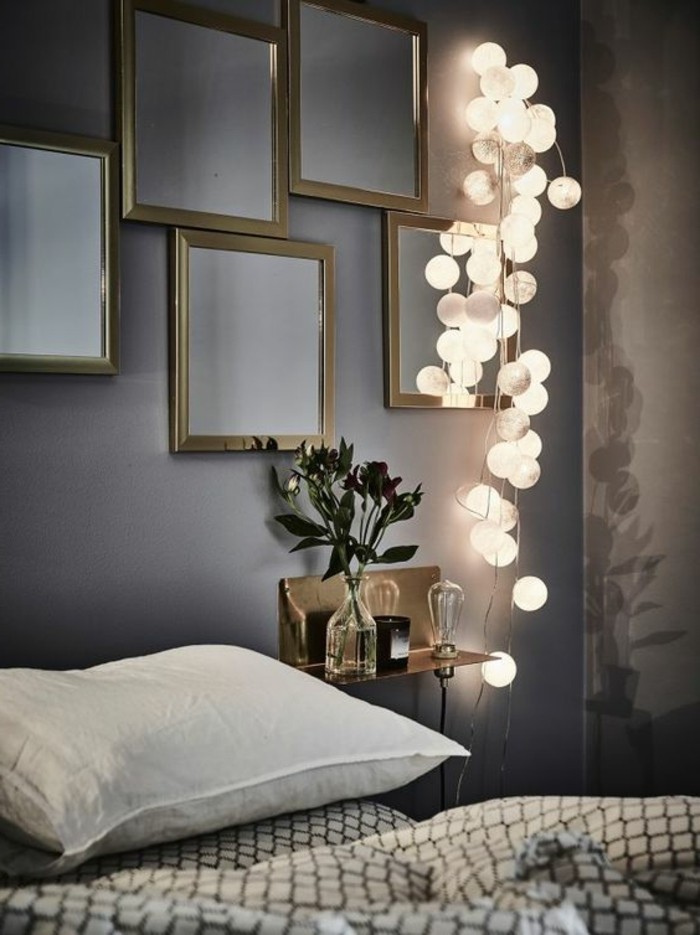 0-chambre-a-coucher-decoration-murale-avec-guiralnde-lumineuse-décorer-son-appartement