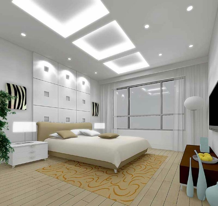 corniche-plafond-moderne-idée-design-chambre-a-couher