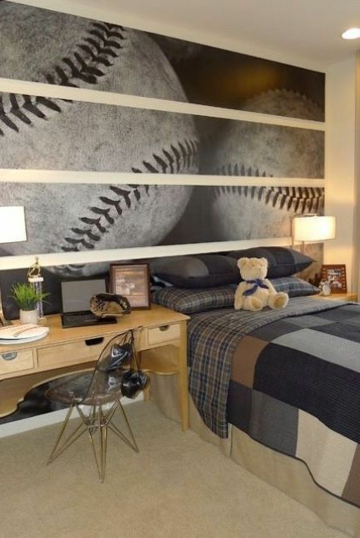 deco-chambre-ado-garcon-decoration-murale-couverture-de-lit-garcon-moquette-beige