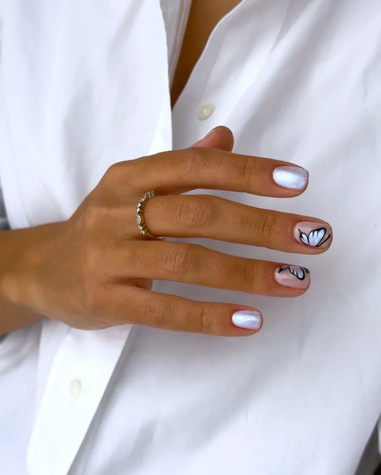 dessin sur les ongles minimalistes et chic pour la 2025