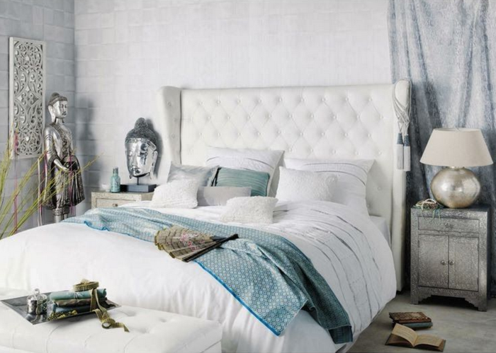 formidable-idée-chambre-à-coucher-zen-blanche-ambiance-zen-chambre-couleur-taupe