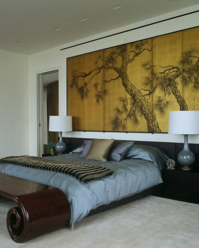 formidable-idée-chambre-à-coucher-zen-cool-couleur-zen-décoration-zen