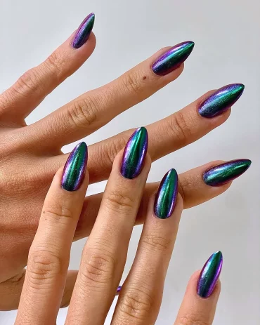 inspirations ongles metaliques