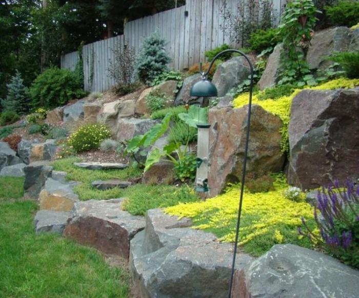 jardin-en-pente-jardin-rocaille-plantes-et-pierres