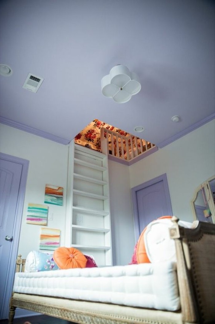 magnifique-idee-pour-la-chambre-ado-conforama-murs-en-violette-clair-idées-pour-la-chambre-d-ado