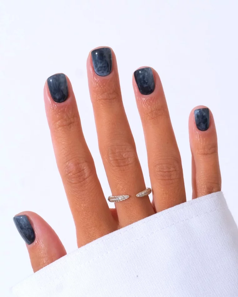 ongles a l effet marbre