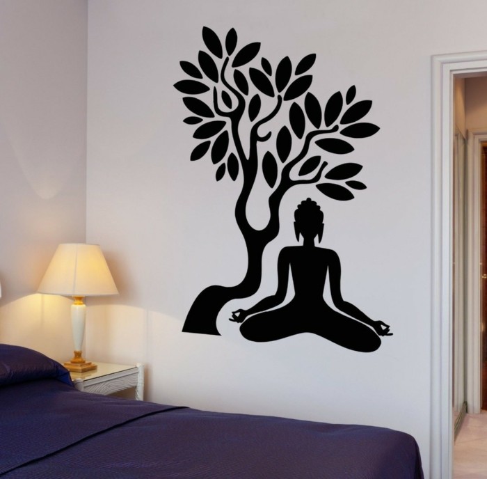 papier-peint-zen-chambre-blanche-et-grise-sticker-mural