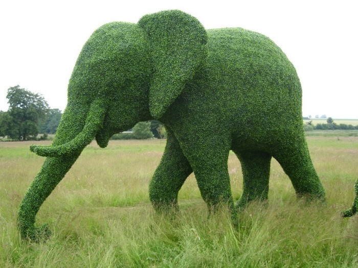 117-Sculpture exterieur design - un elephant