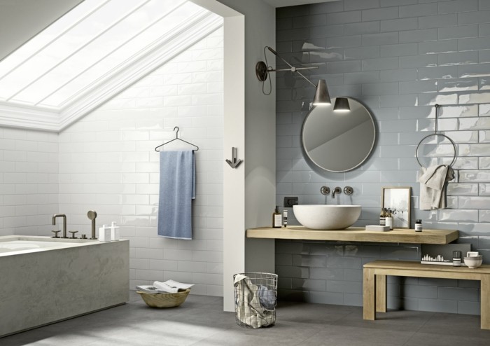modele-salle-de-bain-masculin-idée-carrelage-salle-de-bain-en-bleu-carrelage-en-grès-cérame