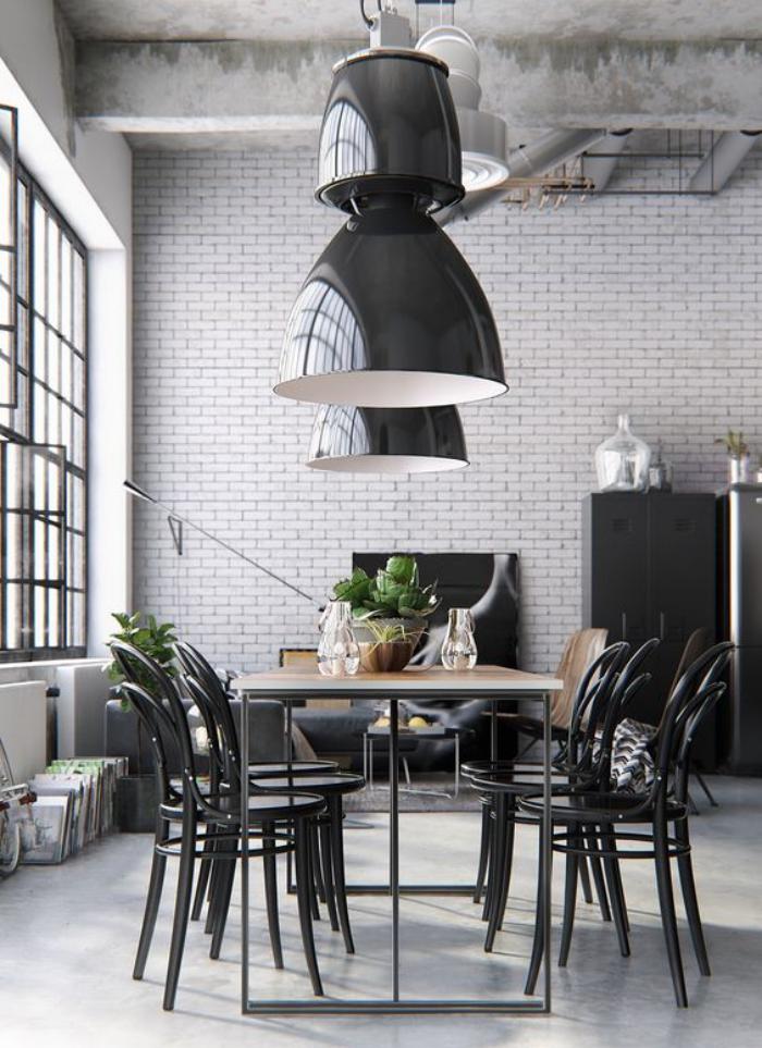 salle-à-manger-style-industriel-meubles-style-industriel-chaises-bistrot