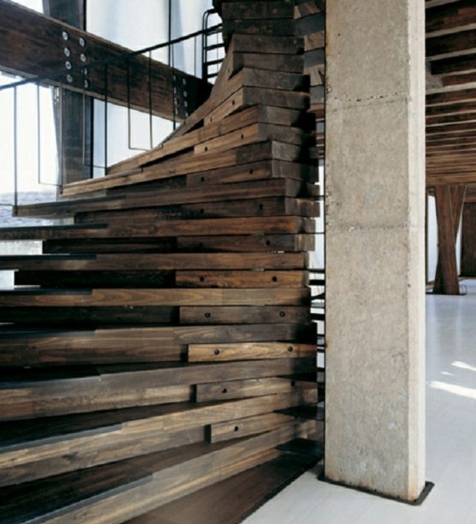 escalier-moderne-escalier-retro-en-bois-design-unique