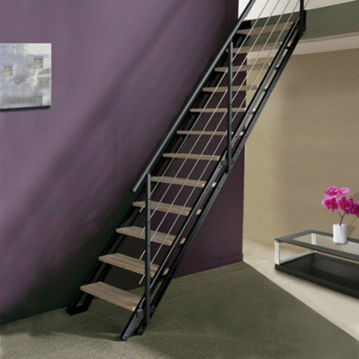 ecalier-leroy-merlin-pour-réaliser-un-gain-de-place-rampe-escalier-metallique-marches-en-bois