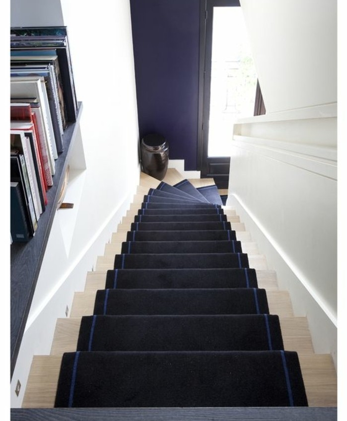 idee-deco-escalier-en-bleu-foncé-et-blanc-harmonies-de-couleurs-inédite-deco-escalier-originale