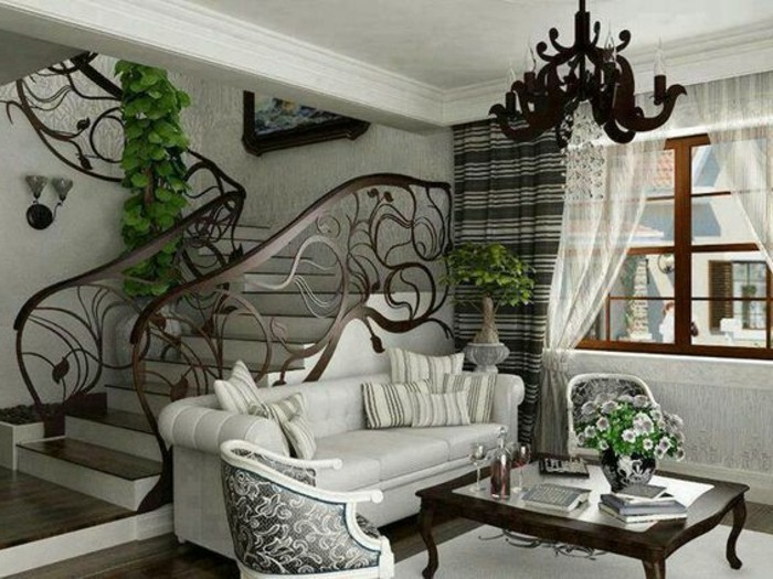 idee-deco-escalier-extraordinaire-jolie-rampe-escalier-en-bois-design-esthétique