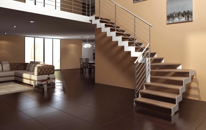 escalier-moderne-escalier-quart-tournant-en-bois-balustrade-métallique