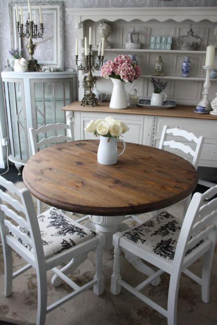meubles-shabby-chic-mobilier-vintage-salle-à-manger-style-shabby-chic