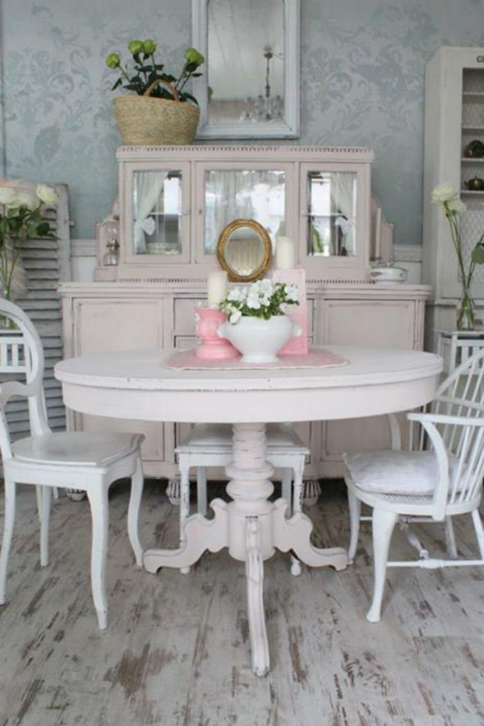 meubles-shabby-chic-salle-à-manger-coquette-style-shabby-chic