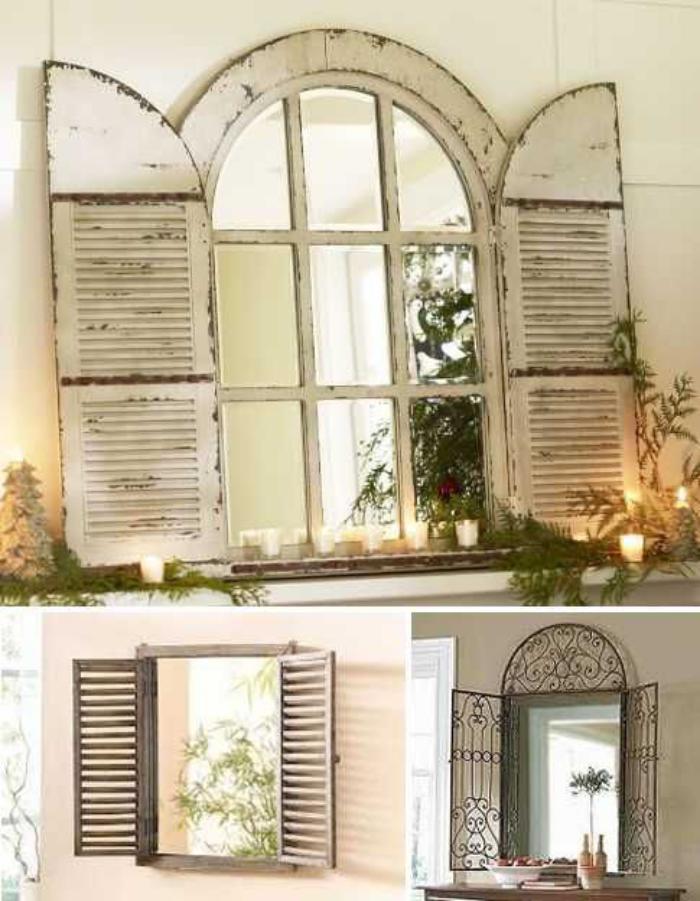 miroir-fenêtre-à-volets-persiennes-bois