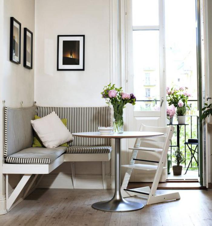Pourquoi choisir une table avec banquette pour la cuisine ou la ... Angle idées Banquette