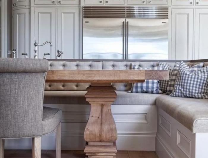 Pourquoi choisir une table avec banquette pour la cuisine ou la ... Angle idées Banquette