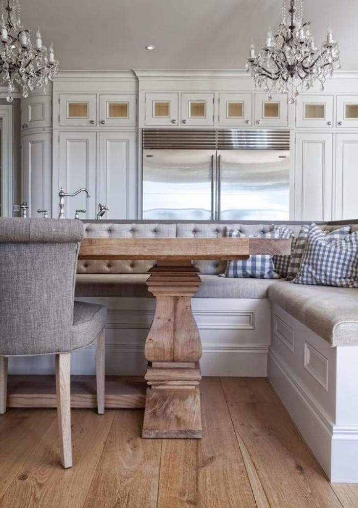 Pourquoi choisir une table avec banquette pour la cuisine ou la ... Entrée Créatif Banquette