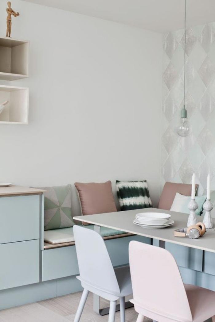 Pourquoi choisir une table avec banquette pour la cuisine ou la ... Cuisine table de Créatif Fabrication