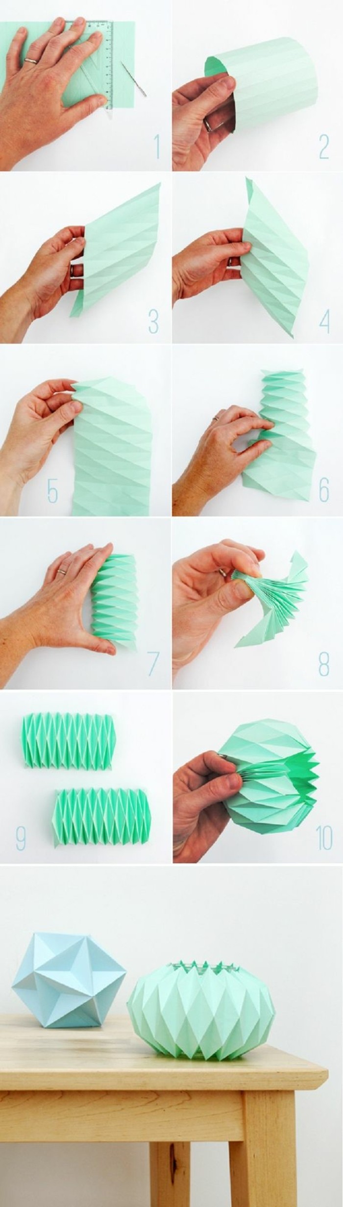 00-deco-mariage-origami-en-papier-vert-menth-boule-chinoise-en-papier