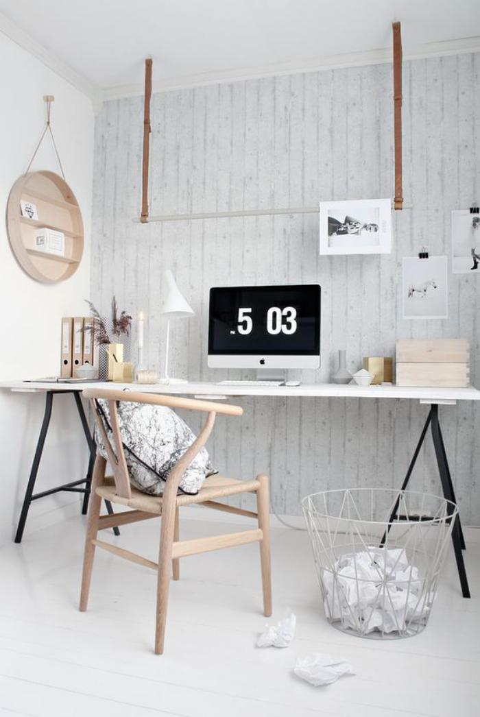 bureau-style-scandinave-meubles-scandinaves-pour-l'office-à-la-maison