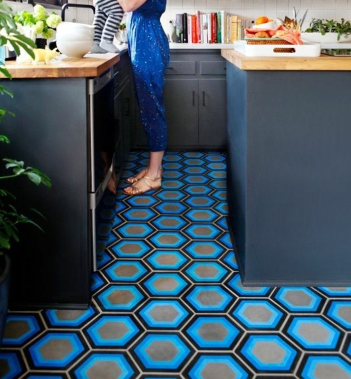 carrelage-hexagonal-bleu-carreaux-pour-sol