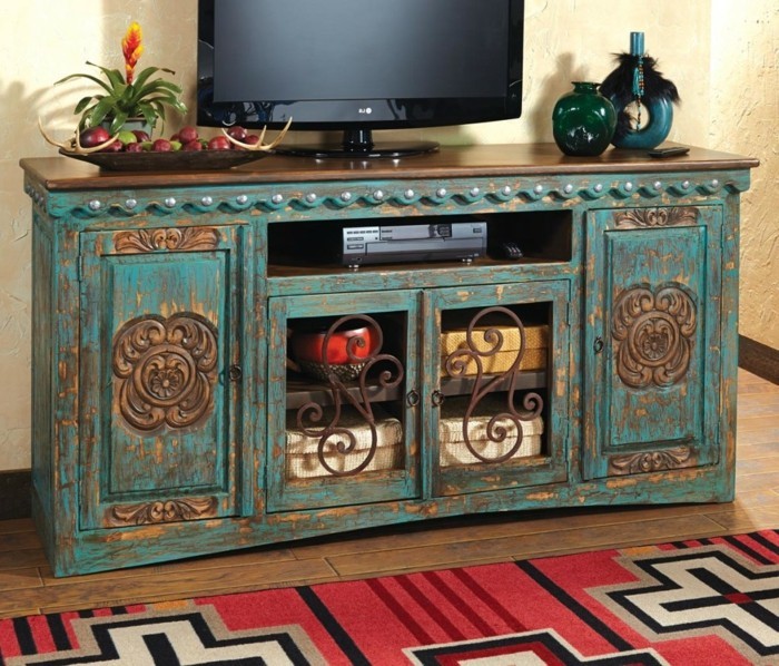 diy-meuble-tv-style-rustique-meuble-tv-design-interessant