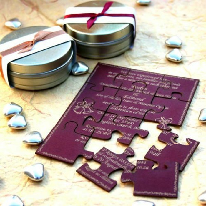 faire-part-mariage-puzzle-originale-idee-pour-carte-d-invitation-mariage-en-violette-fonce-puzzle
