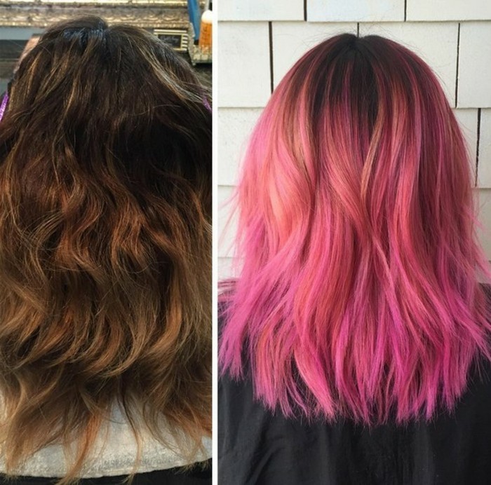 joli-coiffure-avec-balayage-couleur-caramel-coloration-rose