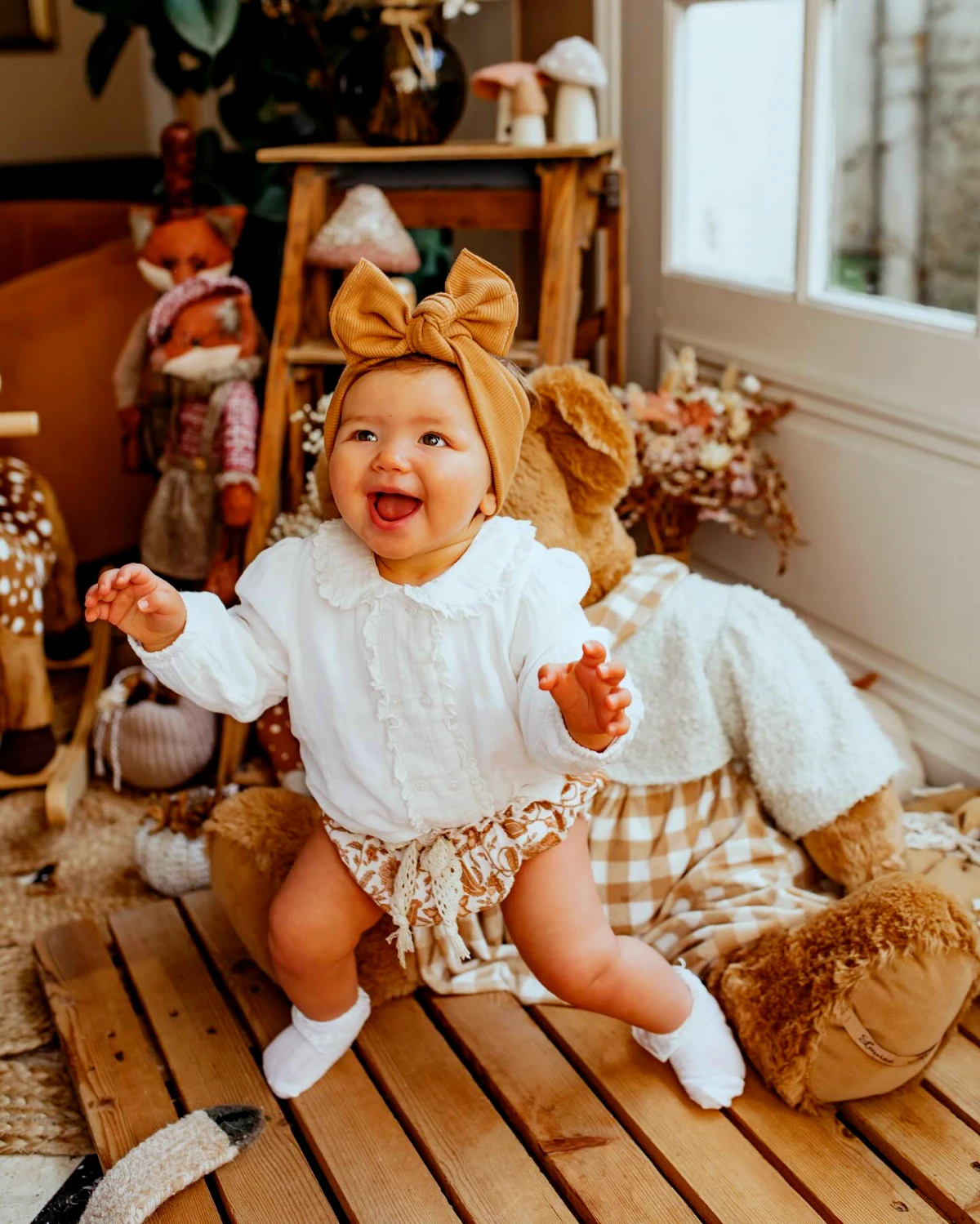 bandeau pour petite fille avec un gros noeud