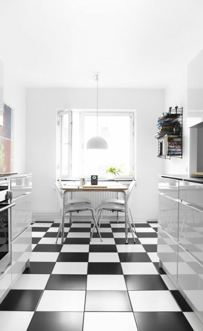 Le carrelage damier noir et blanc en 78 photos - Archzine.fr