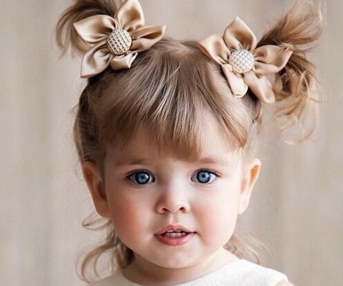 36 élastiques à Cheveux Pour Bébé Fille - Nœuds Et Fleurs Souples, Sans Couture - 6 Couleurs Acidulées, 4,8 Cm