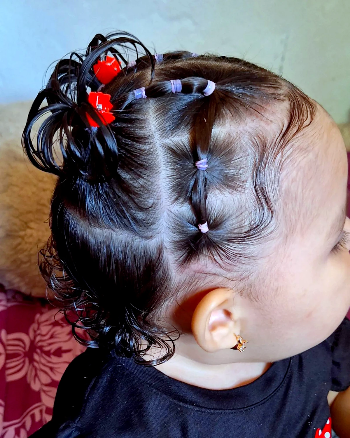 coiffure petit bebe file deux nattes