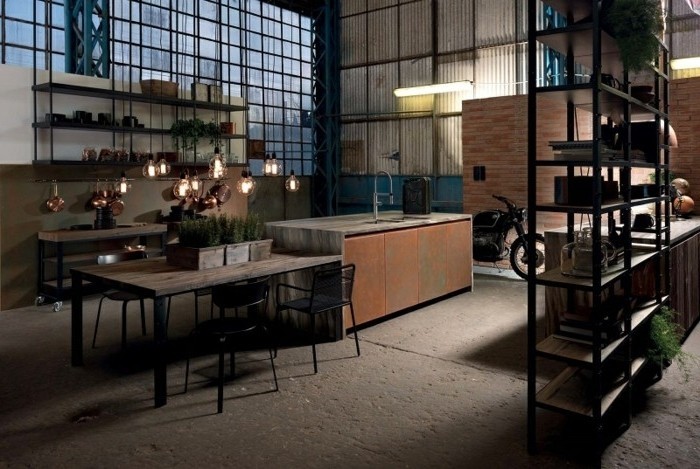 modele-de-cuisine-industrielle-qui-ressemble-a-une-vieille-usine-abandonnee-sol-en-beton-brut-meubles-industriels-uses-un-mur-en-briques-suggestion-magnifique-pour-votre-cuisine