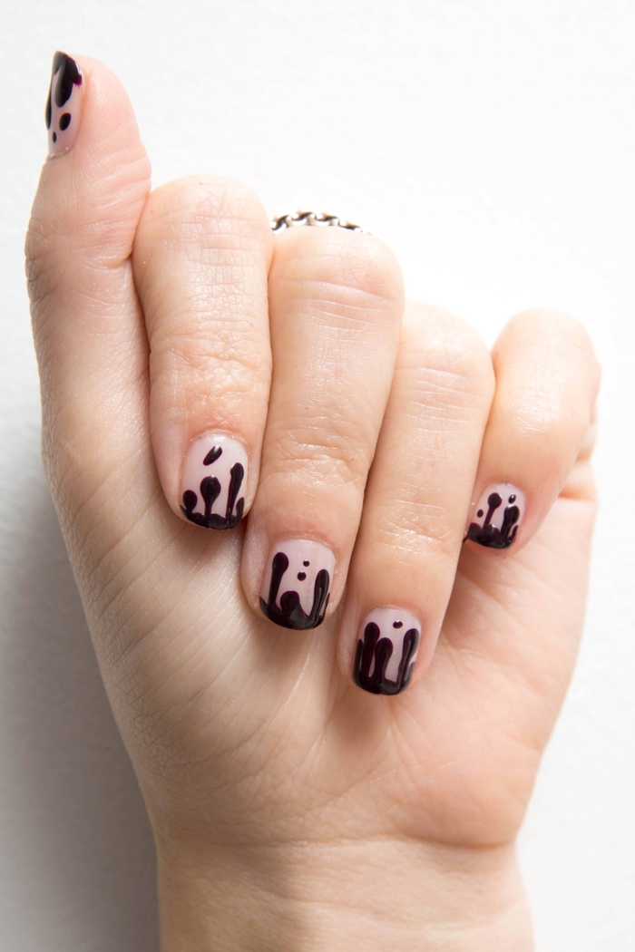 ongles-manucure-deco-ongles-halloween-admirable-facile