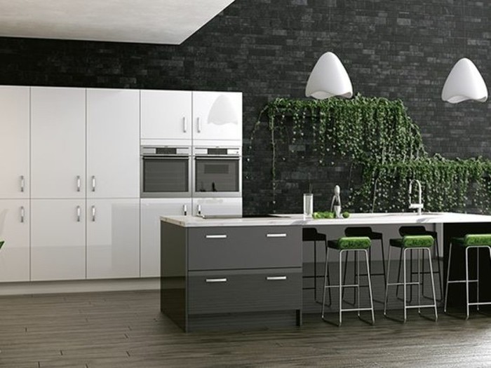 ilot-cuisine-gris-anthracite-mur-en-briques-couleur-gris-anthracite-meuble-cuisine-blanc-cuisine-moderne-design-extraordinaire