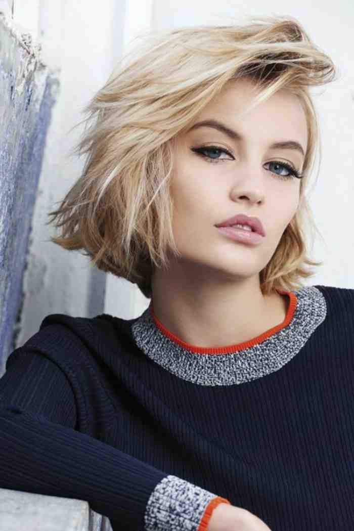 coupe cheveux carre court blond