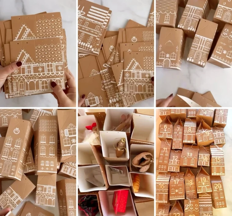 comment fabriquer un calendrier de l avent en carton facile